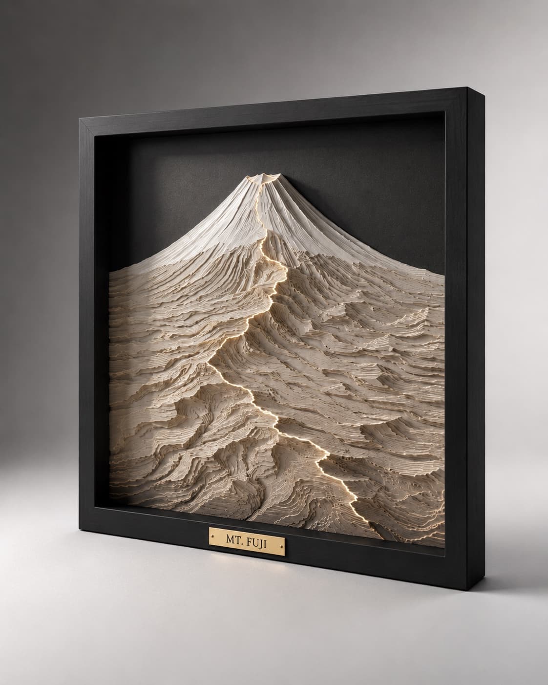 富士山 / 吉田ルート（MT. FUJI — SUMMIT）の立体ルートアート作例